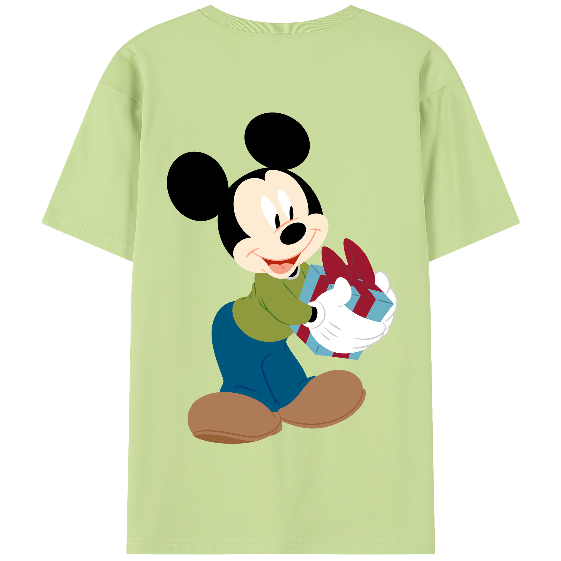 （画像用） ミッキーマウス Mickey Mouse 綿100％半袖Tシャツ（背面プリント）